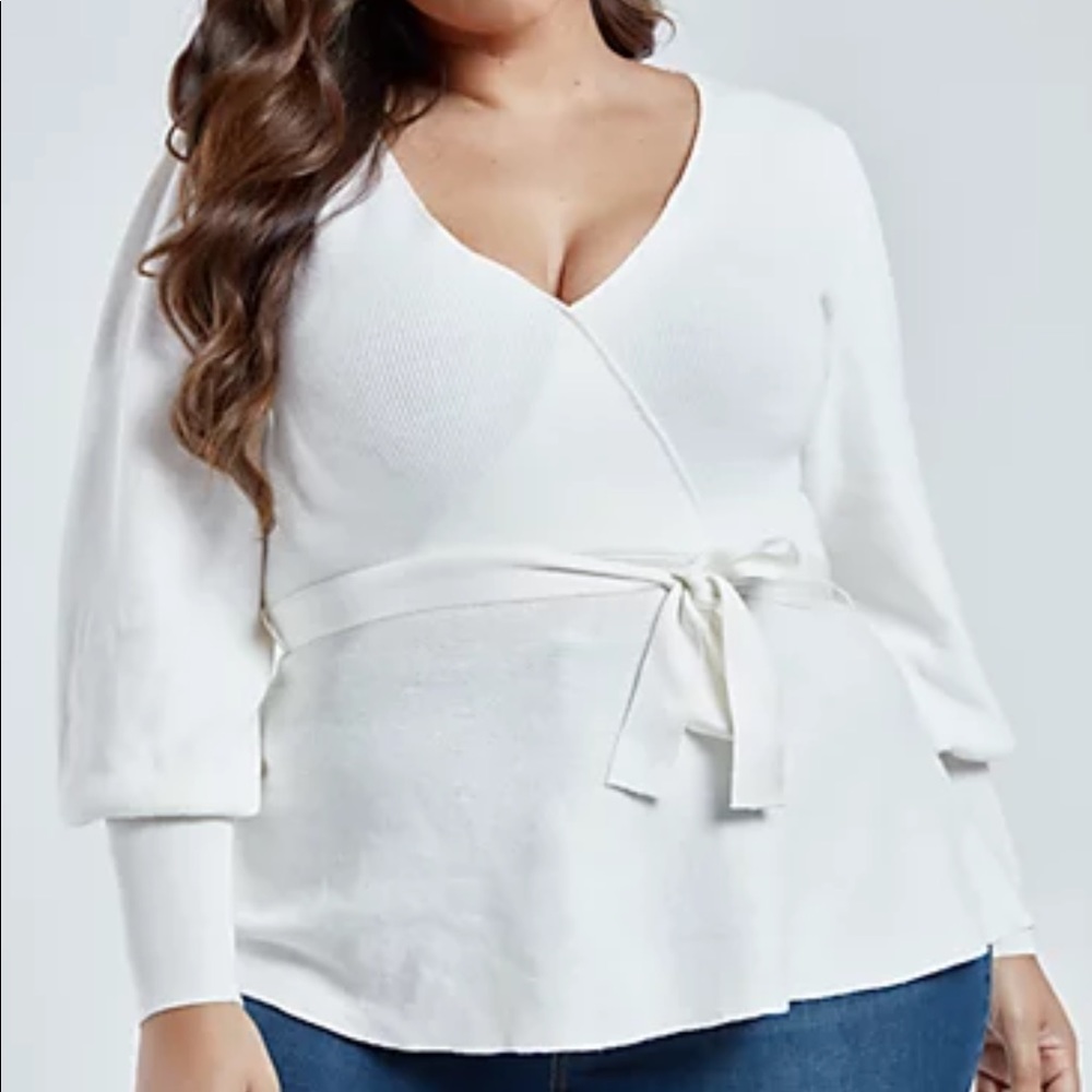 Peplum sweater